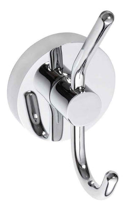 Patère à crochet OMEGA laiton chromé 5,5x11x6 cm