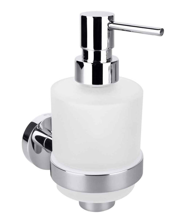 Distributeur de savon + porte-savon magnétique en laiton chromé OMEGA