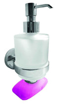 Distributeur de savon + porte-savon magnétique en laiton chromé OMEGA