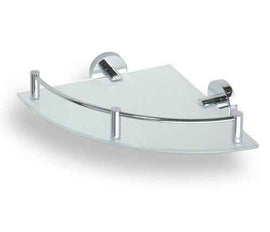Etagère, tablette d'angle en verre OMEGA 27x7x27cm