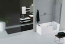 Baignoire à porte NOVELLINI IRIS version COMBY avec pare-baignoire