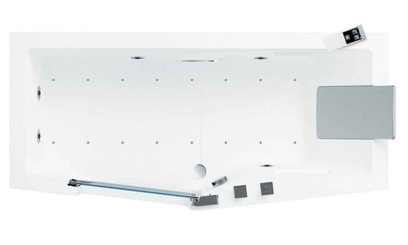 Baignoire à porte NOVELLINI IRIS version COMBY avec pare-baignoire