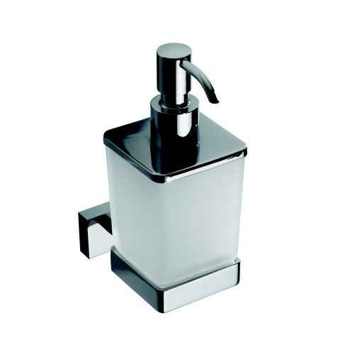 Distributeur de savon liquide PLAZA en verre 6x9,5x15,5 cm / 200 ml