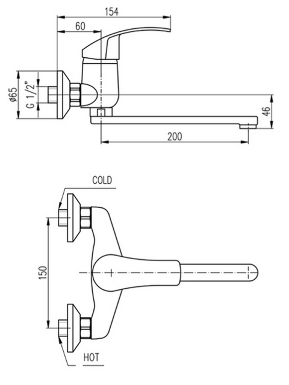 Mitigeur évier MISSISSIPI bec plat pivotant en laiton chromé