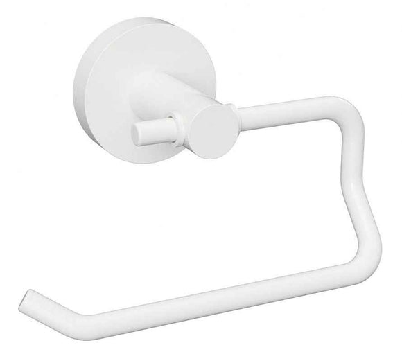 Dérouleur papier toilette WHITE en laiton blanc 14 cm
