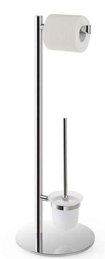 Serviteur de toilettes sur pied OMEGA 25x73x25 cm bol en verre