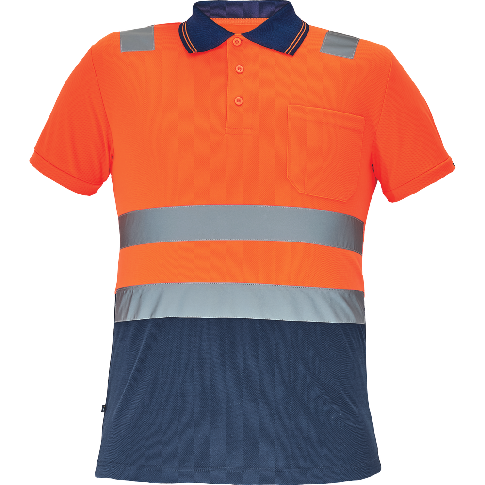 Polo CADIZ HV ORANGE NAVY