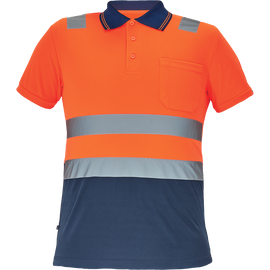 Polo CADIZ HV ORANGE NAVY