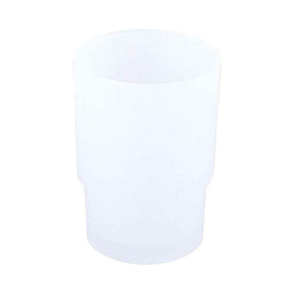 Porte brosses à dents YUKON en laiton blanc chromé et en verre