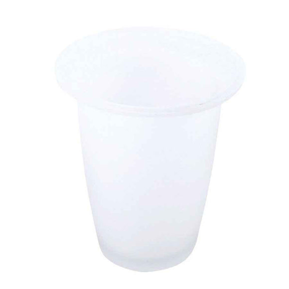 Brosse de toilettes mural YUKON en verre et laiton noir doré 40 cm