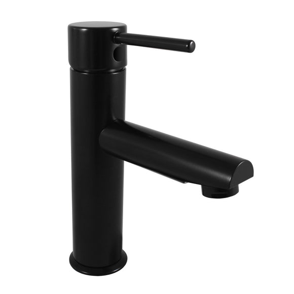 Mitigeur lavabo SEINA en laiton noir mat H. 19,8 cm