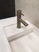 Mitigeur lavabo SEINA en laiton bronze H. 19,8 cm-1