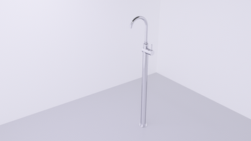 Mitigeur lavabo sur pied SEINA en laiton chromé H. 115 cm - 0