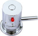 Mitigeur baignoire avec cascade thermostatique 4 trous en laiton chromé