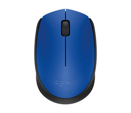 MOUSE LOGITECH, "M171", PC sau NB, wireless, 2.4GHz, optic, 1000 dpi, butoane/scroll 3/1, , albastru, "910-004640" (timbru verde 0.18 lei)
