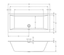 Baignoire RIHO RETHINK CUBIC Plug&Play Back2Wall 180x80 cm-5