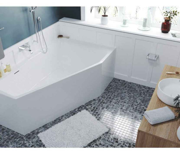 Baignoire d'angle acrylique RIHO RETHINK SPACE S 160x75 cm