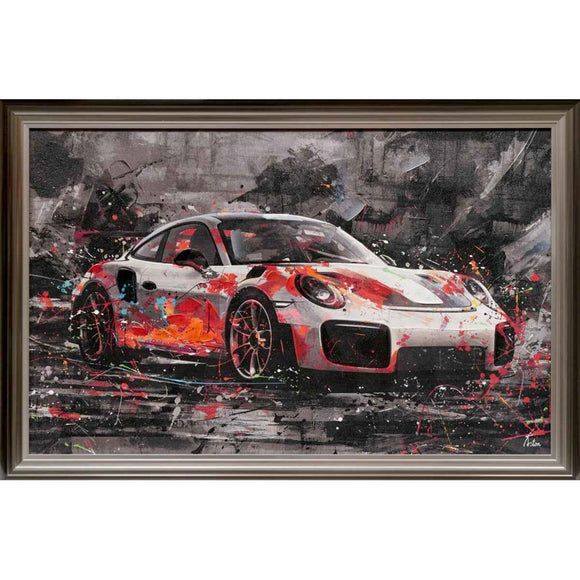 Tableau cadre en bois RACING