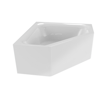 Baignoire d'angle acrylique RIHO AUSTIN Plug&Play 145x145cm