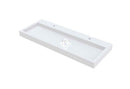Lavabo SPRING VOW RIHO 120x40x8 cm 2 trous en composite de marbre