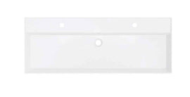 Lavabo SPRING RISE RIHO 120x46x12 cm 2 trous en céramique