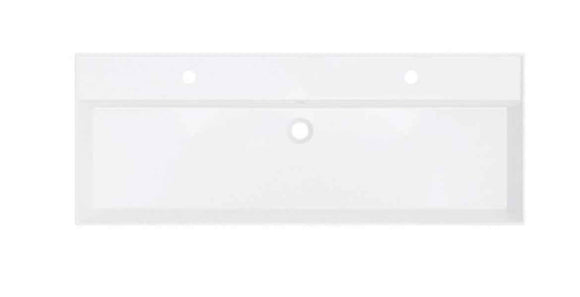 Lavabo SPRING RISE RIHO 120x46x12 cm 2 trous en céramique