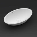 Vasque à poser blanc mat AVELLA OVAL RIHO 58x36 cm solid surface