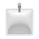 Vasque à poser blanc mat AVELLA SQUARE RIHO 42x42 cm solid surface