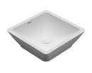 Vasque à poser blanc mat AVELLA SQUARE RIHO 42x42 cm solid surface-2