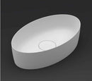 Vasque à poser blanc mat THIN OVAL RIHO 58x35 cm solid surface