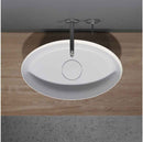 Vasque à poser blanc mat THIN OVAL RIHO 58x35 cm solid surface
