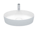Vasque à poser blanc mat THIN OVAL RIHO 58x35 cm solid surface