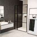 Porte de douche battante en niche GRID 104 RIHO 120x200 cm