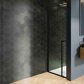 Porte de douche battante en niche LUCID 101 RIHO 80x200 cm