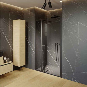 Porte de douche battante en niche LUCID 104 RIHO 130x200 cm
