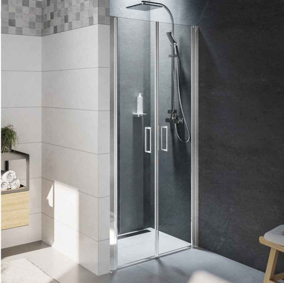 Double porte de douche battante en niche NOVIK 111 RIHO 90x200 cm