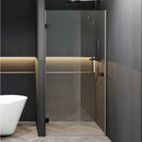 Porte de douche battante à charnières noires SCANDIC NXT 101 RIHO 80x200 cm