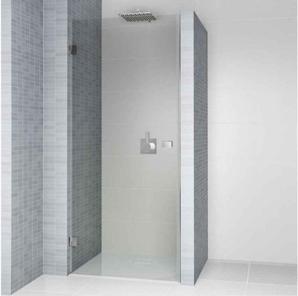 Porte de douche battante à charnières chromées SCANDIC NXT 101 RIHO 90x200 cm