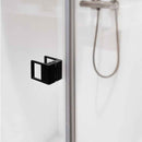 Porte de douche battante à charnières noires SCANDIC NXT 102 RIHO 120x200 cm