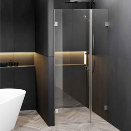 Porte de douche battante à charnières chromées SCANDIC NXT 102 RIHO 100x200 cm