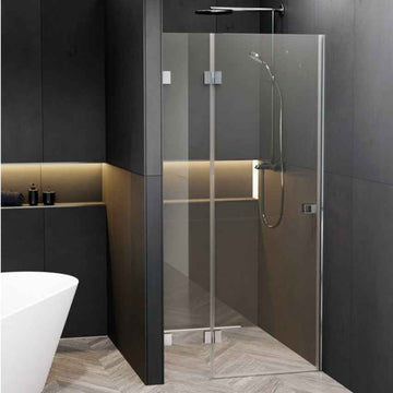 Porte de douche battante à charnières chromées SCANDIC NXT 104 RIHO 120x200 cm