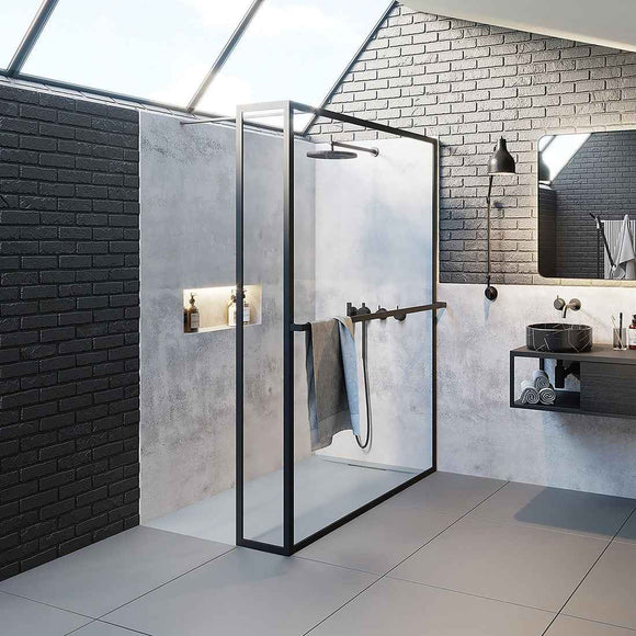 Paroi de douche italienne LUCID 402 RIHO 90x30x200 cm