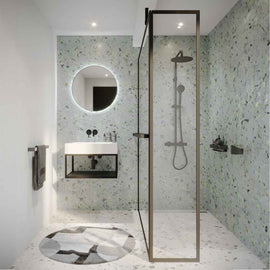 Paroi de douche italienne LUCID 402 SWING RIHO 140x40x200 cm