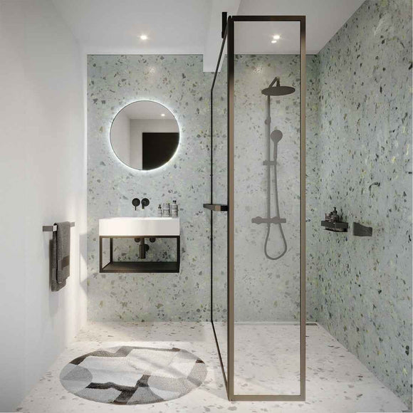 Paroi de douche italienne LUCID 402 SWING RIHO 140x40x200 cm