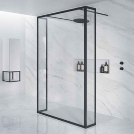 Grande paroi de douche italienne LUCID 404 swing RIHO 180x40x200 cm