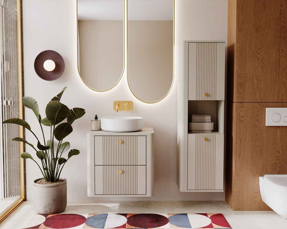 Meuble pour lavabo ANDIAMO cashmere 60x46x57 cm