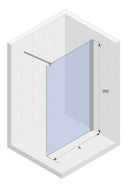 Paroi de douche italienne NOVIK 400 RIHO 120x200 cm
