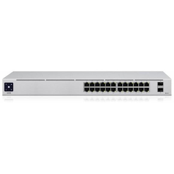 Ubiquiti USW-Pro-24-POE-EU configurable Gigabit Layer2 and Layer3 switch with auto-sensing 802.3at PoE+ and 802.3bt PoE++