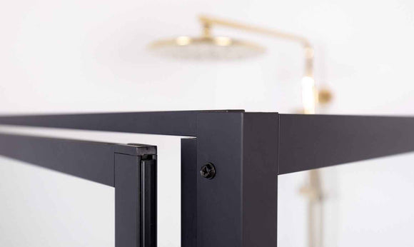 Cabine de douche d'angle LUCID 201 RIHO 100x90 x200cm avec porte battante