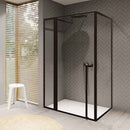 Cabine de douche d'angle LUCID 203 RIHO 110x90 x200cm avec porte battante